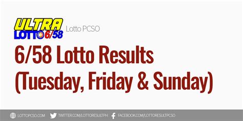 lotto 6/58 history